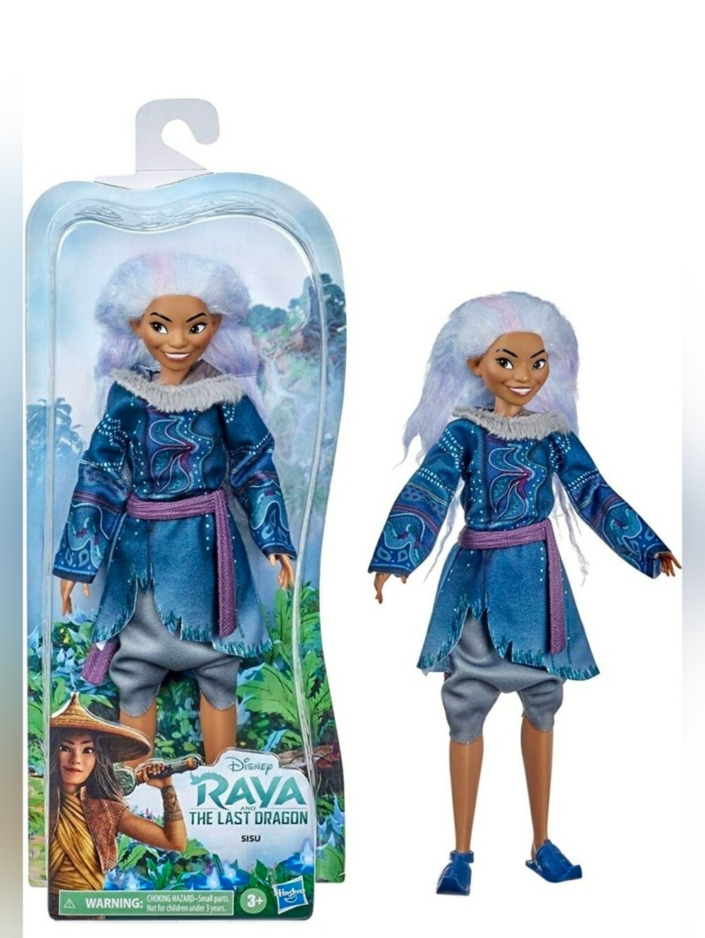 Disney Raya Last Dragon Sisu Human Doll Lavender Hair New